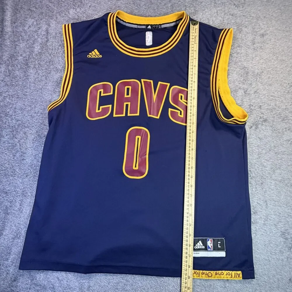 Cleveland Cavaliers Jersey Mens Large Blue NBA Basketball Kevin Love 0 Adidas